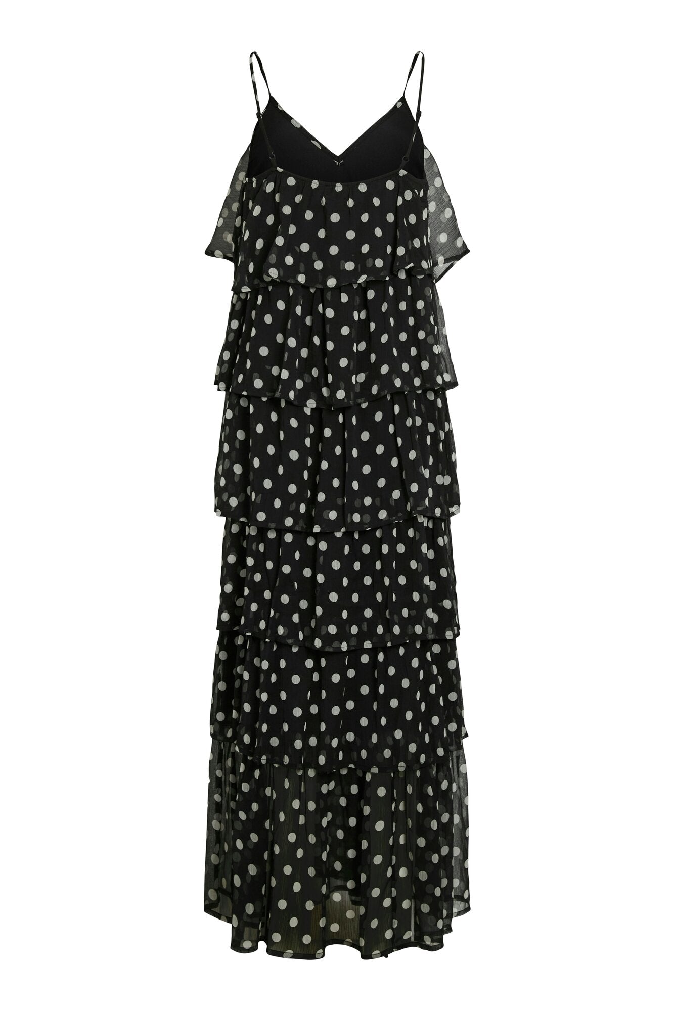 Viharley ruffle maxikjole - sort